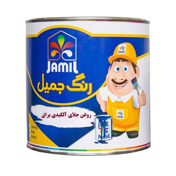 روغن جلای آلکیدی براق جمیل کد 1011 حجم 1 لیتر روغن جلای آلکیدی براق جمیل کد 1011 حجم 1 لیتر