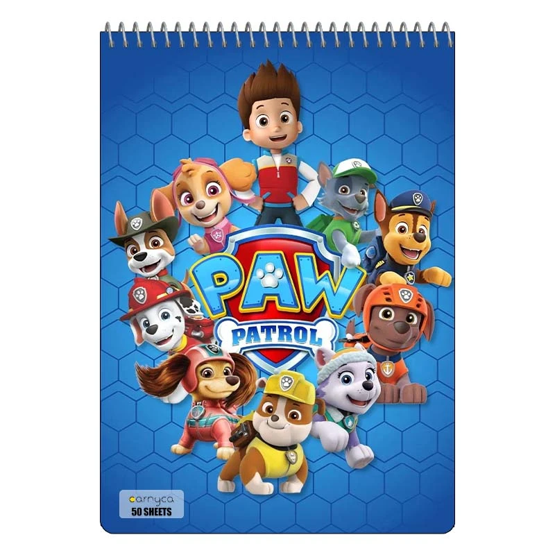 دفتر نقاشی 50 برگ سیمی کارنیکا طرح سگ های نگهبان paw patrol کد 80429