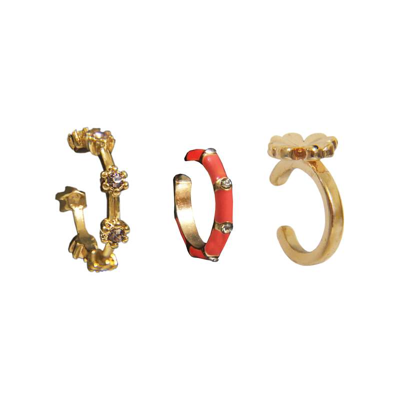 پیرسینگ گوش زنانه مدل گلدار کد BD 19 مجموعه 3 عددی پیرسینگ گوش زنانه مدل گلدار کد BD 19 مجموعه 3 عددی