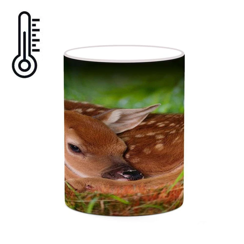 ماگ حرارتی کاکتی مدل کارتون Bambi کد mgh22232