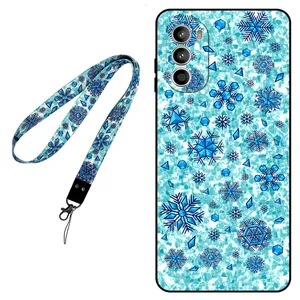 Megafone Snow Flake 0014 Cover For Motorola Moto G52 Mobile Neckband