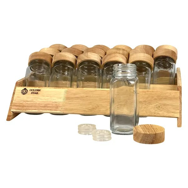 ست جای ادویه 19 پارچه مدل گلدن استار کد TP004