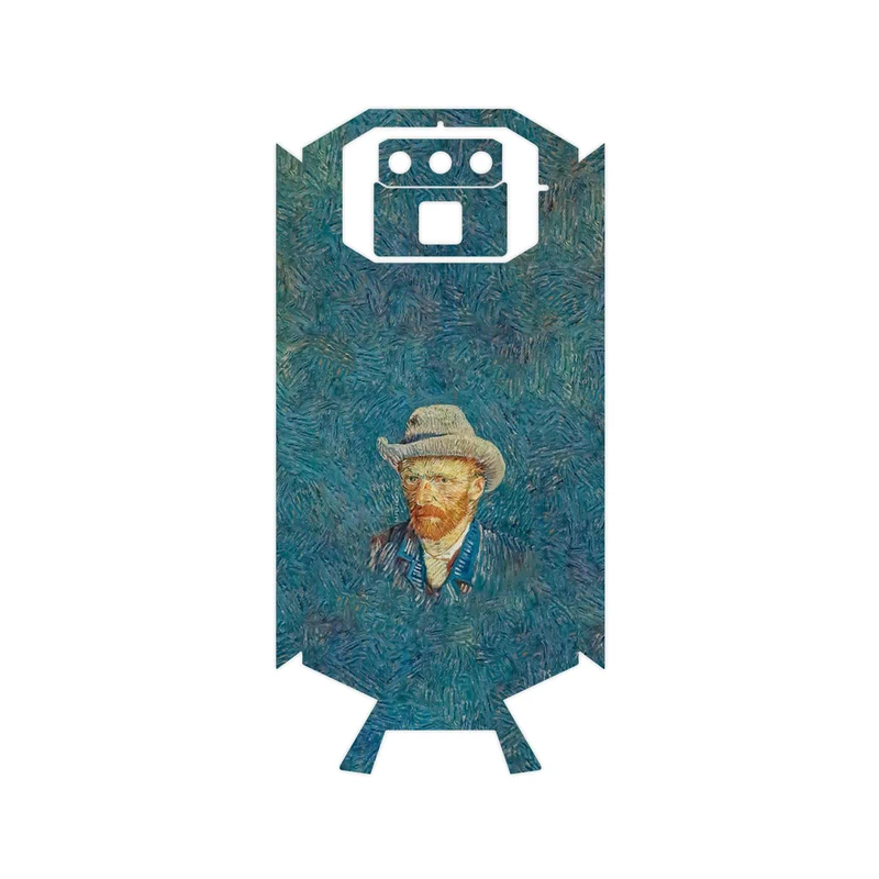 برچسب پوششی ماهوت مدل Self portrait with a gray felt hat مناسب برای گوشی موبایل دوجی S70