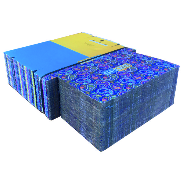 جعبه بسته بندی مدل کفش زنانه طرح ترمه کد Z3 بسته 25 عددی