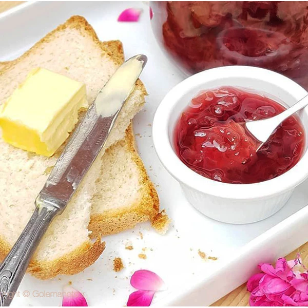 عکس شماره 6 : مربای گل محمدی خانگی بازار دهکده-400 گرم