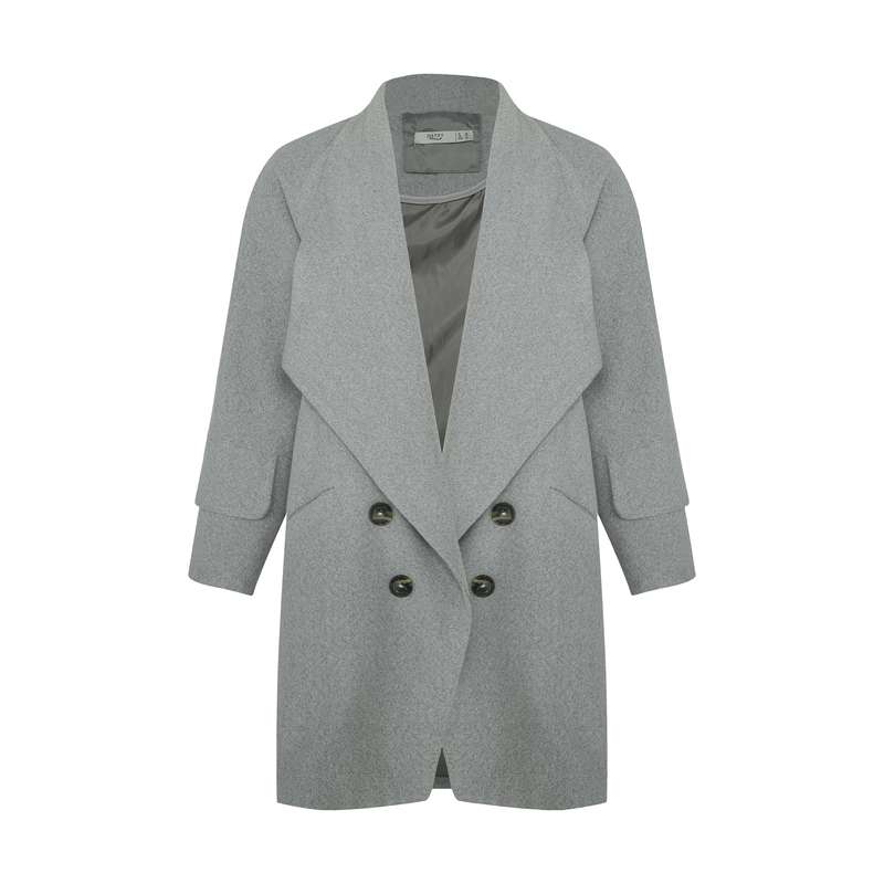 پالتو زنانه جاستیفای مدل W0414205CO-GREY