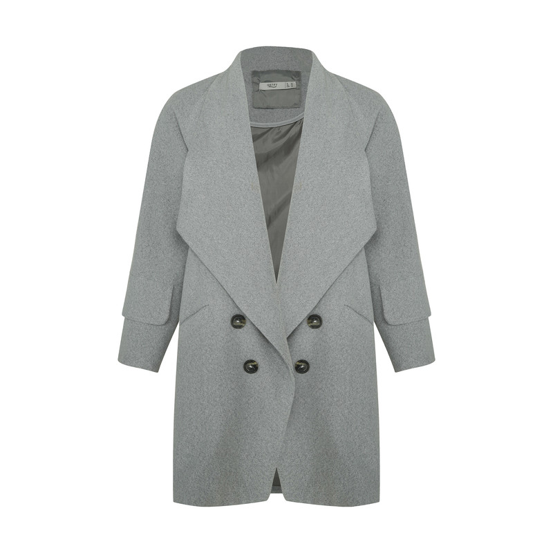 پالتو زنانه جاستیفای مدل W0414205CO-GREY