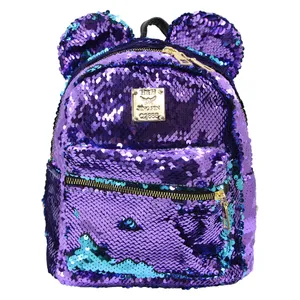 کوله پشتی دخترانه اچ اند اچ مدل Mickey Sequin P45 تک سایز