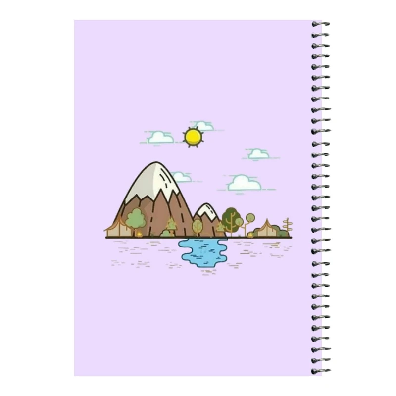 دفتر مشق 80 برگ اس جی مدل طبیعت کد1 