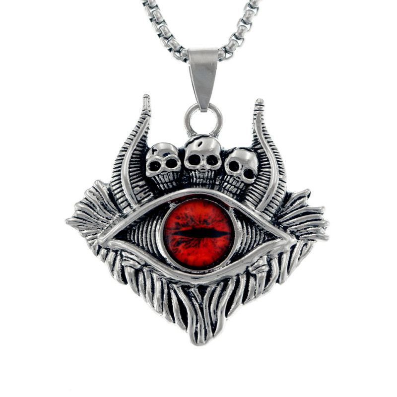 گردنبند مردانه برانت طرح چشم اژدها