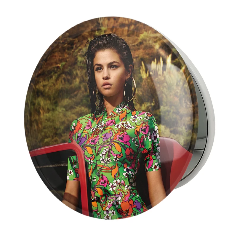 آینه جیبی خندالو طرح سلنا گومز Selena Gomez مدل تاشو کد 19212 