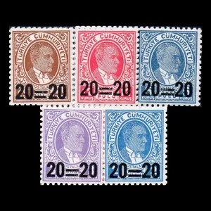 تمبر یادگاری مدل خارجی مجموعه 5 عددی 