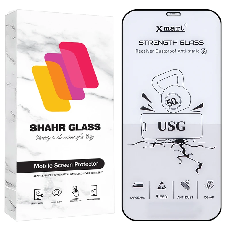 محافظ صفحه نمایش شهر گلس مدل XMTS مناسب برای گوشی موبایل اپل iPhone 12 Pro / iPhone 12 