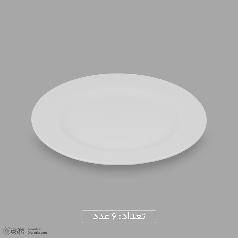 سرویس غذاخوری چینی 25 پارچه 6 نفره مقصود مدل دایره کد 009