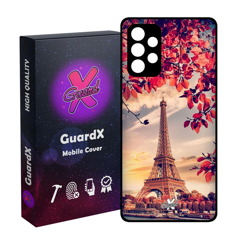 کاور گارد ایکس طرح Eiffel Tower مدل Glass10125 مناسب برای گوشی موبایل سامسونگ Galaxy A72
