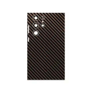 MAHOOT Glossy-Brown-Fiber Cover Sticker for Samsung Galaxy S23 Ultra