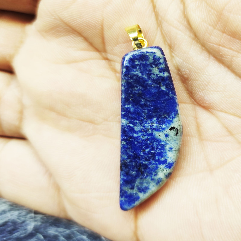 آویز گردنبند مدل  سنگ لاجورد کد LC780