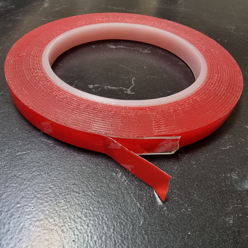 چسب دو طرفه اورافول مدل ژله ای شفاف کد -1cmx5m عرض 1 سانتیمتر