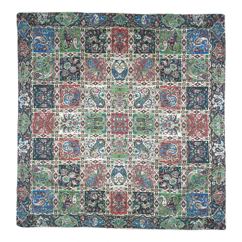 رومیزی ترمه مدل خشتی کد SZ1-1