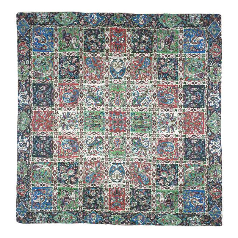 رومیزی ترمه مدل خشتی کد SZ1-1