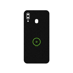 MAHOOT Minimal Power Button Cover Sticker for Samsung Galaxy M10s