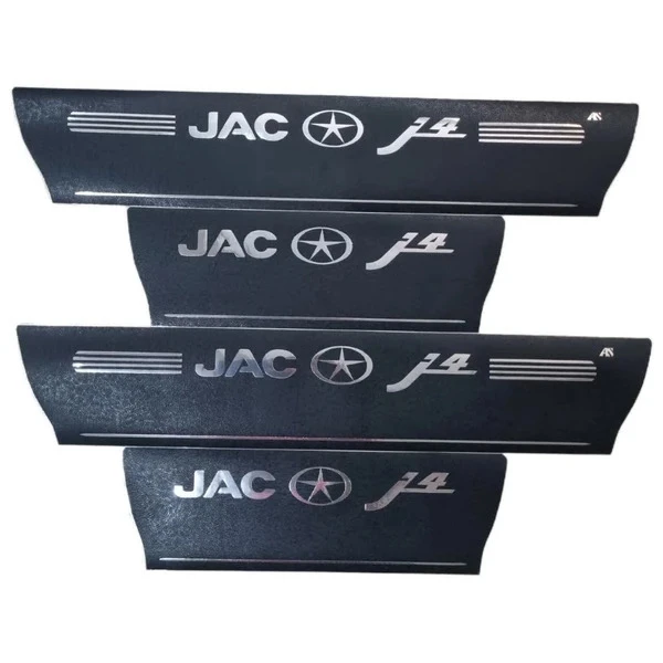 برچسب پارکابی خودرو استیک طرح چرم کد M383 مناسب برای جک J4 مجموعه 4 عددی