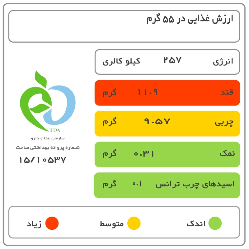 بیسکوییت فرخنده با طعم پرتقال - 900 گرم عکس شماره 7