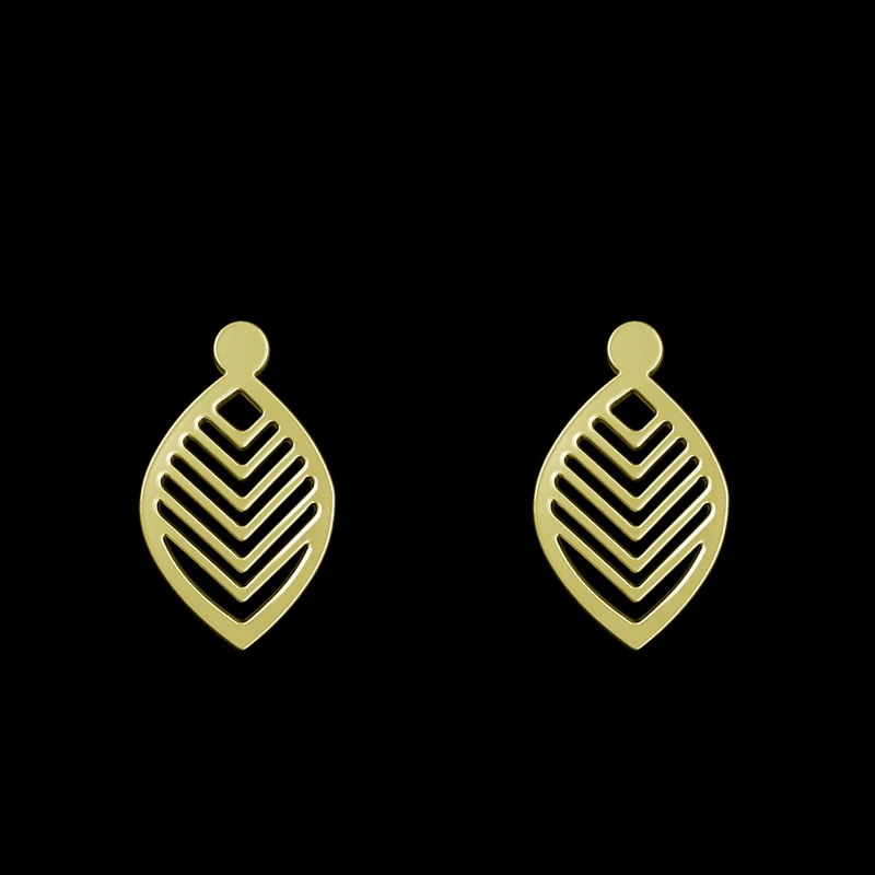 گوشواره طلا 18 عیار زنانه مدوپد مدل اشک کد GA1-12674