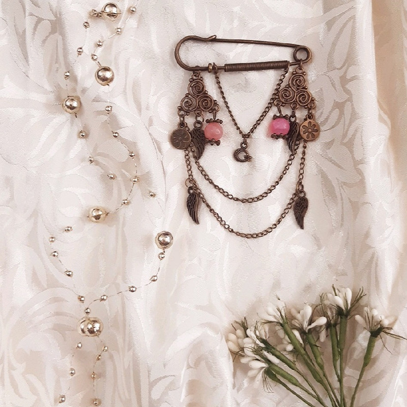 سنجاق سینه دخترانه مدل ستاره کد 1540