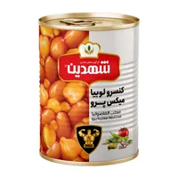 کنسرو لوبیا میکس پرو شهدین - 370 گرم