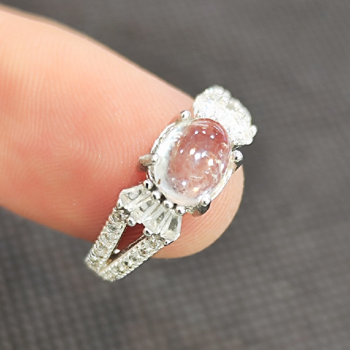 انگشتر نقره زنانه مدل در نجف کد 37