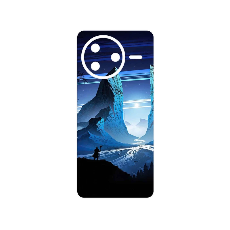 برچسب پوششی ماهوت مدل Blue Mountains Digital Art مناسب برای گوشی موبایل شیائومی Poco F7 Pro