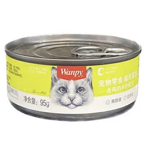 کنسرو گربه ونپی مدل طعم مرغ و جگر گاو