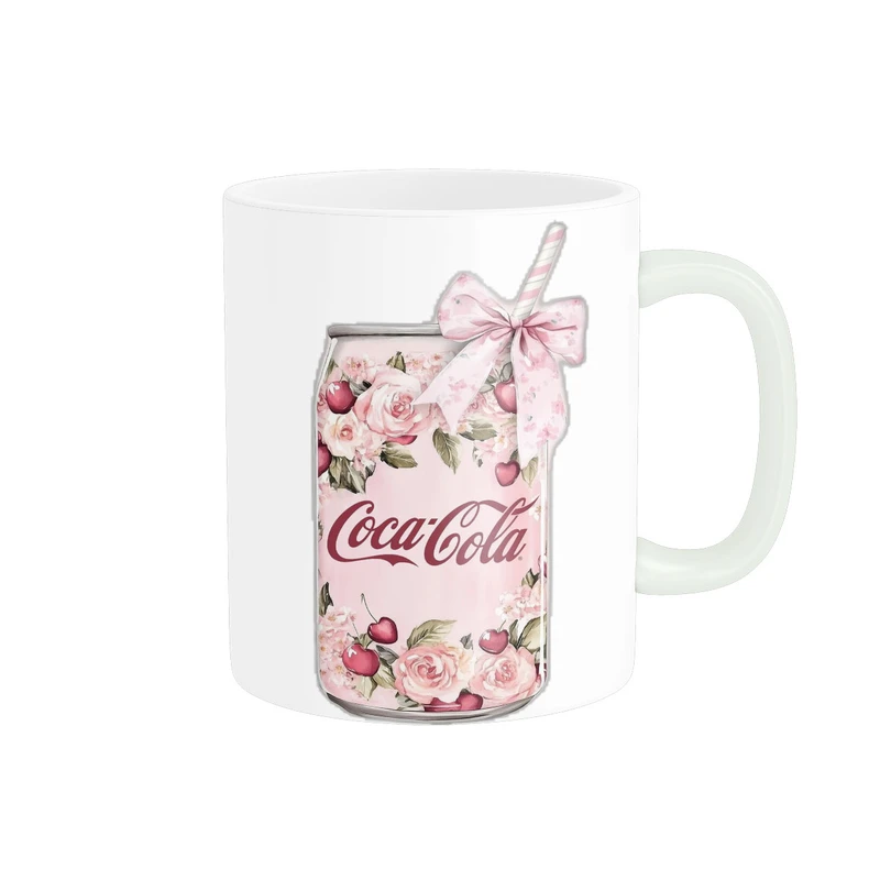 ماگ پاد آفرین مدل نوشیدنی کیوت گل دار فانتزی 694