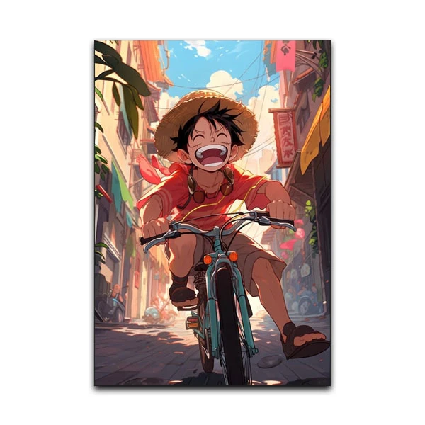 تابلو شاسی گوفی مدل لوفی انیمه وان پیس لوفی طرح One Piece Luffy کد BYK25