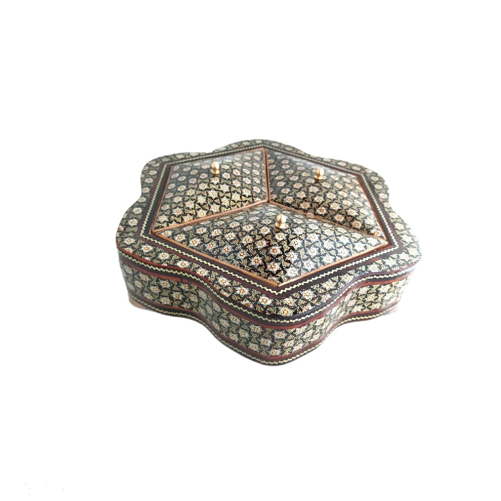 شکلات خوری خاتم  کاری مدل star کد112