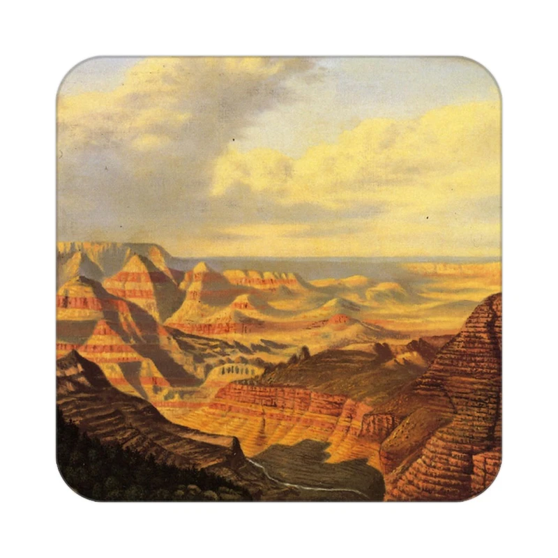 زیر لیوانی کاکتی طرح نقاشی رنگ روغن مدل mg10430