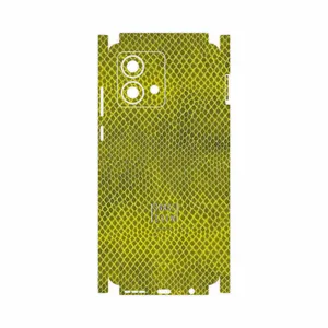 MAHOOT Yellow Snake Skin-FullSkin Cover Sticker for Motorola Moto G84