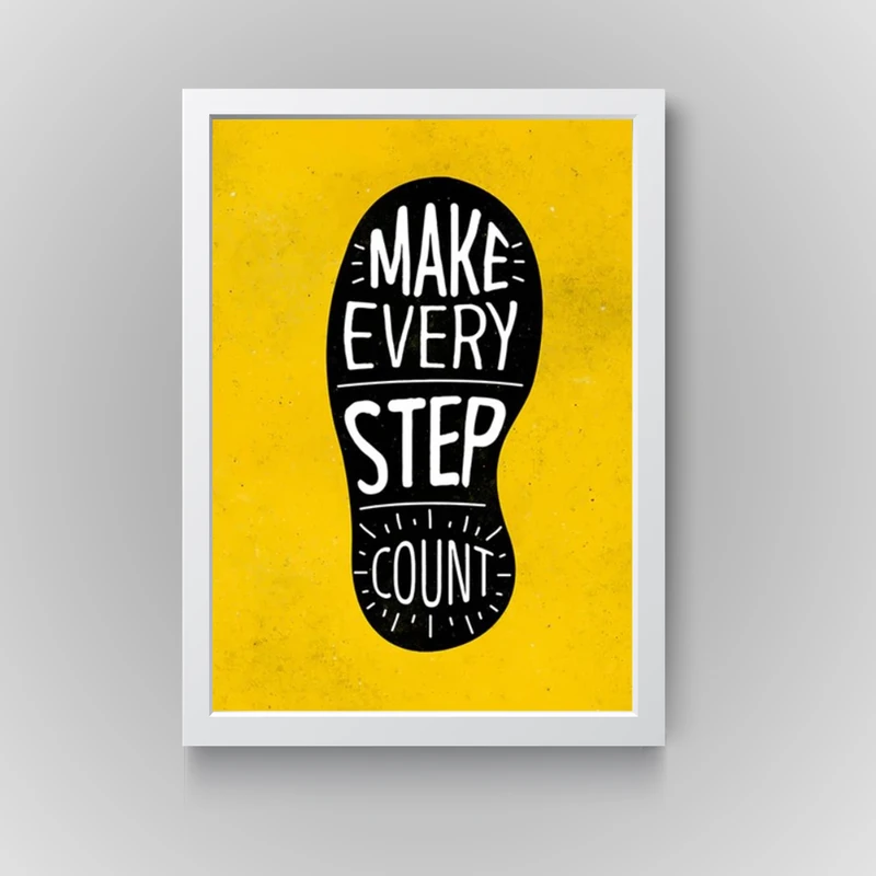 تابلو مدل دکوراتیو انگیزشی step countکدN247