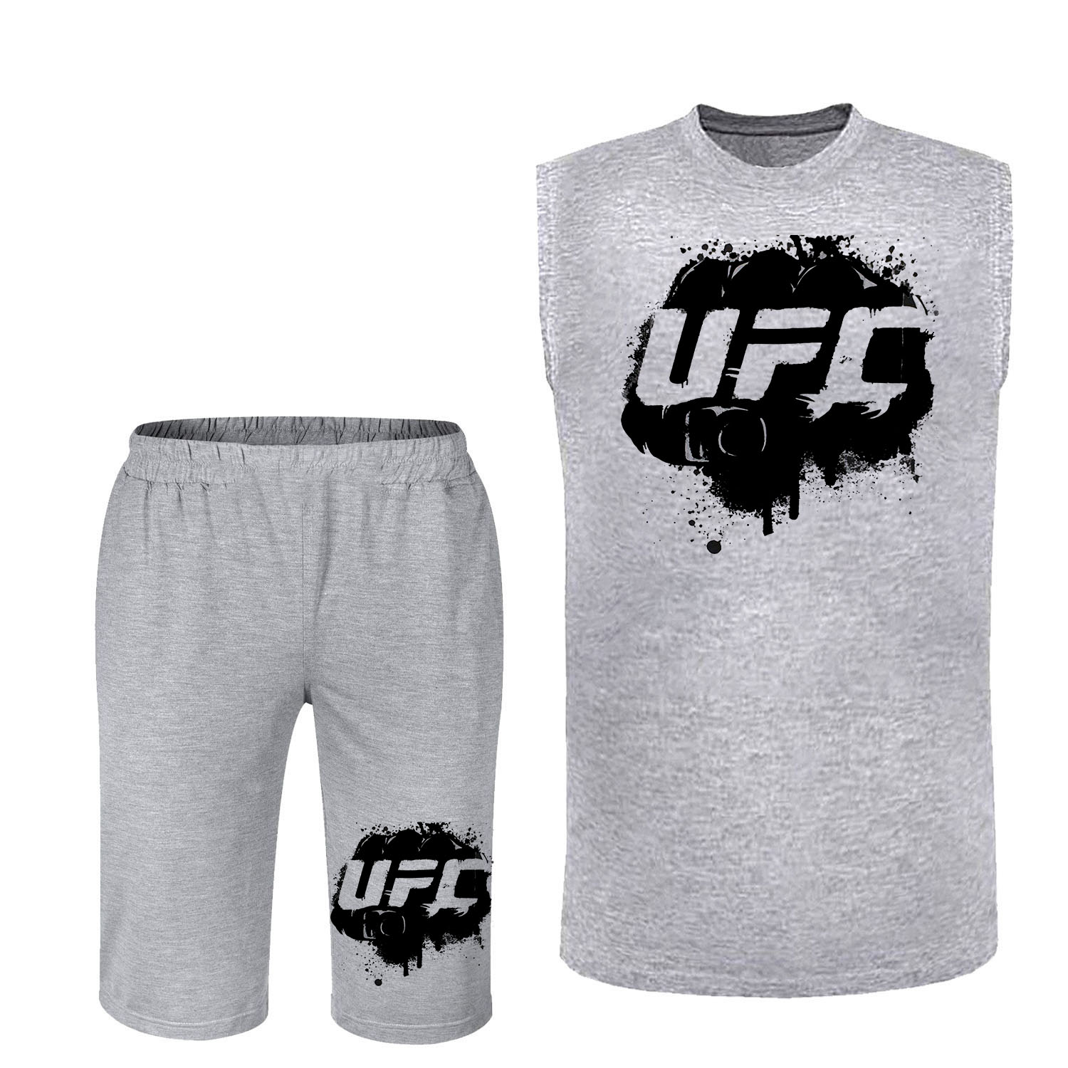 ست تاپ و شلوارک مردانه مدل UFC کد F197