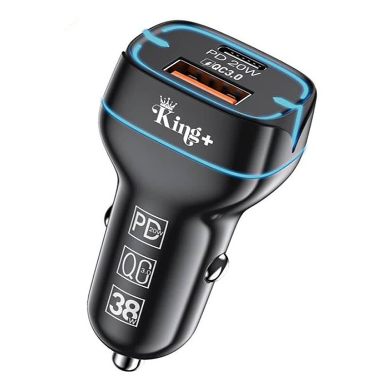 شارژر فندکی 38 وات کینگ پلاس مدل HK-59