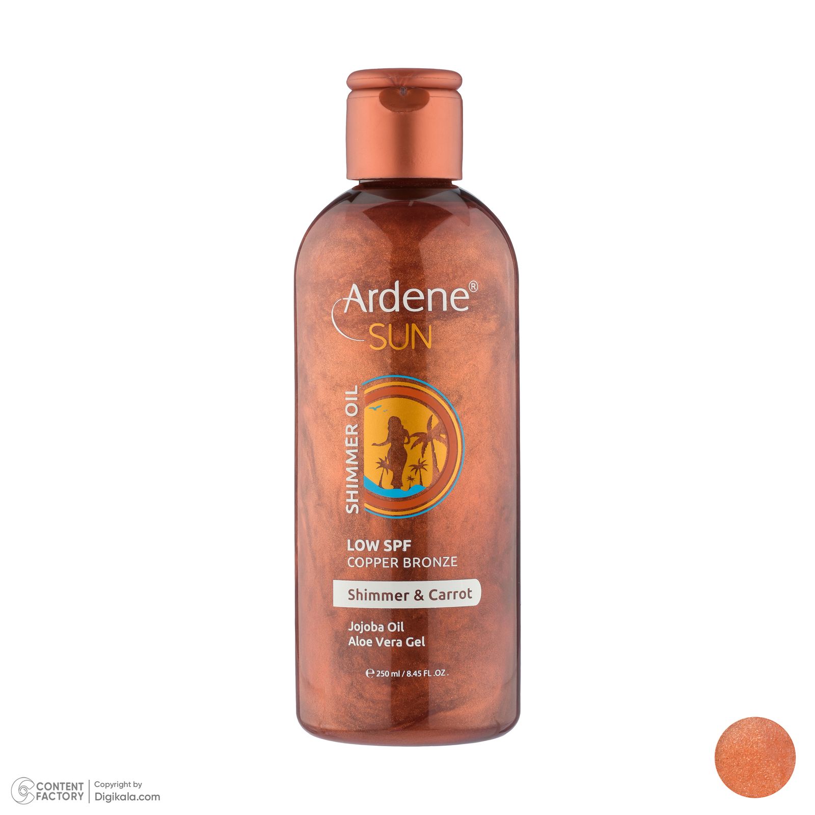 روغن آفتاب آردن سان حاوی اکلیل مدل Shimmer and Carrot حجم 250 میلی لیتر - - 3