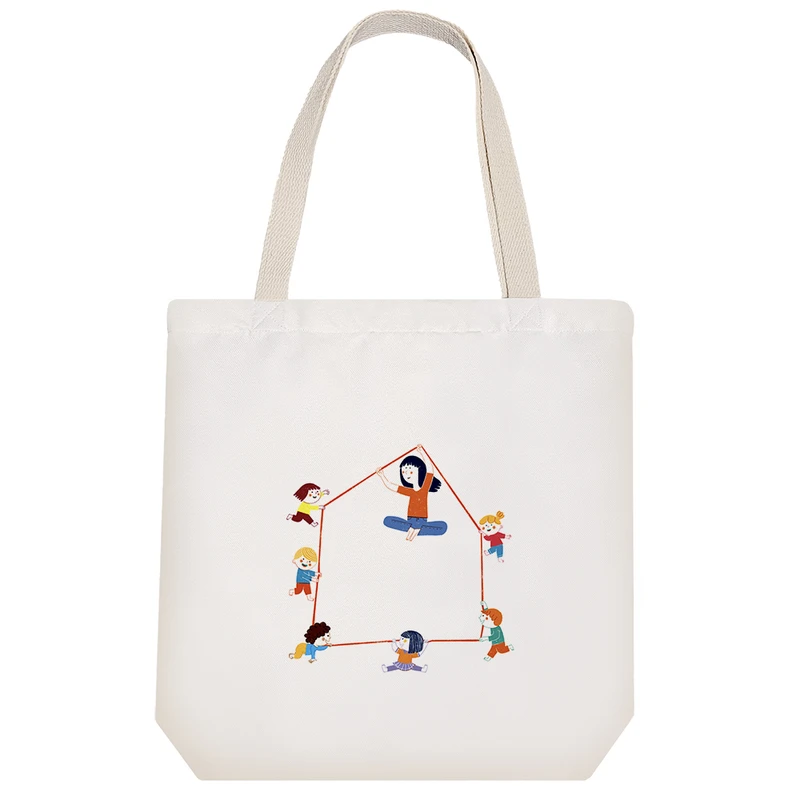 ساک خرید خندالو مدل نقاشی کودکانه کد H1693