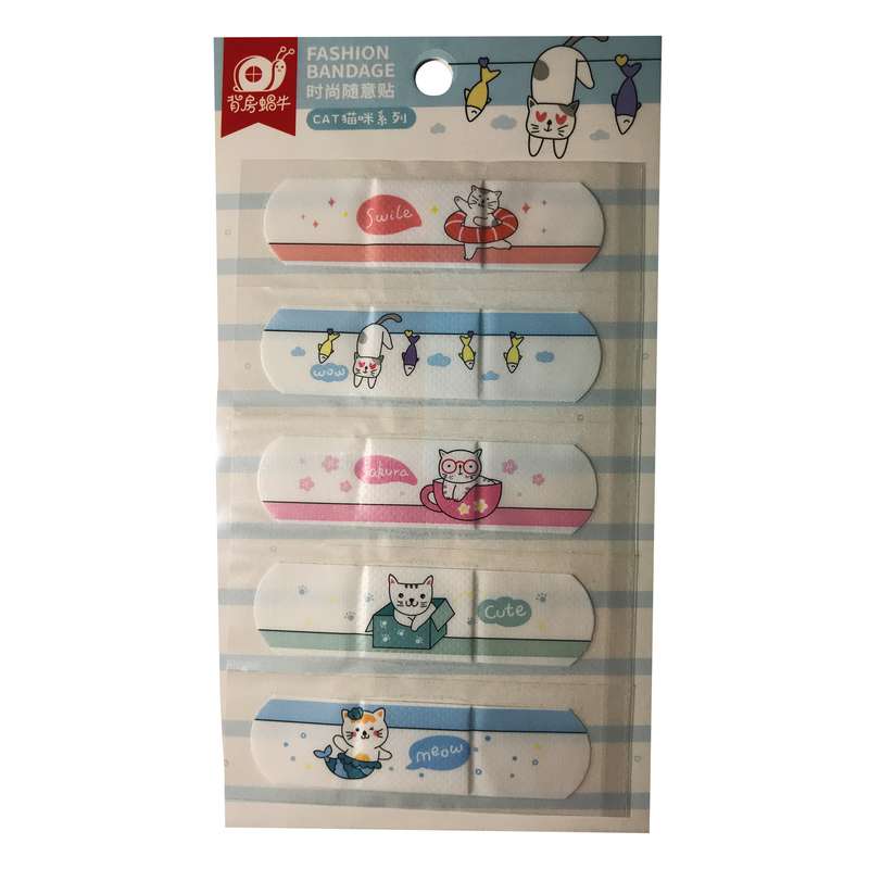 چسب زخم طرح گربه مجموعه 4 عددی