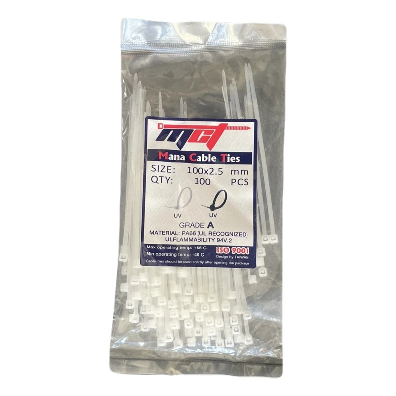 بست کمربندی مدل der سایز 10 سانتی متر بسته 100 عددی