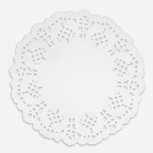 کاغذ شیرینی پزی مدل گیپور طرح دایره 14x14 بسته 100 عددی