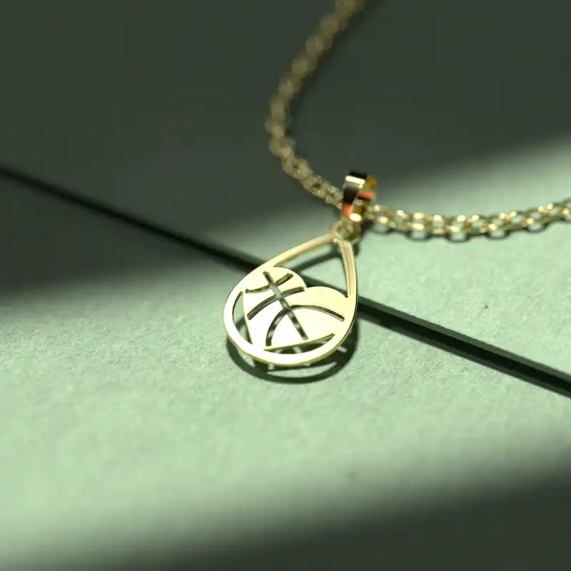 گردنبند طلا 18 عیار زنانه مدوپد مدل هندسی کد CA10201