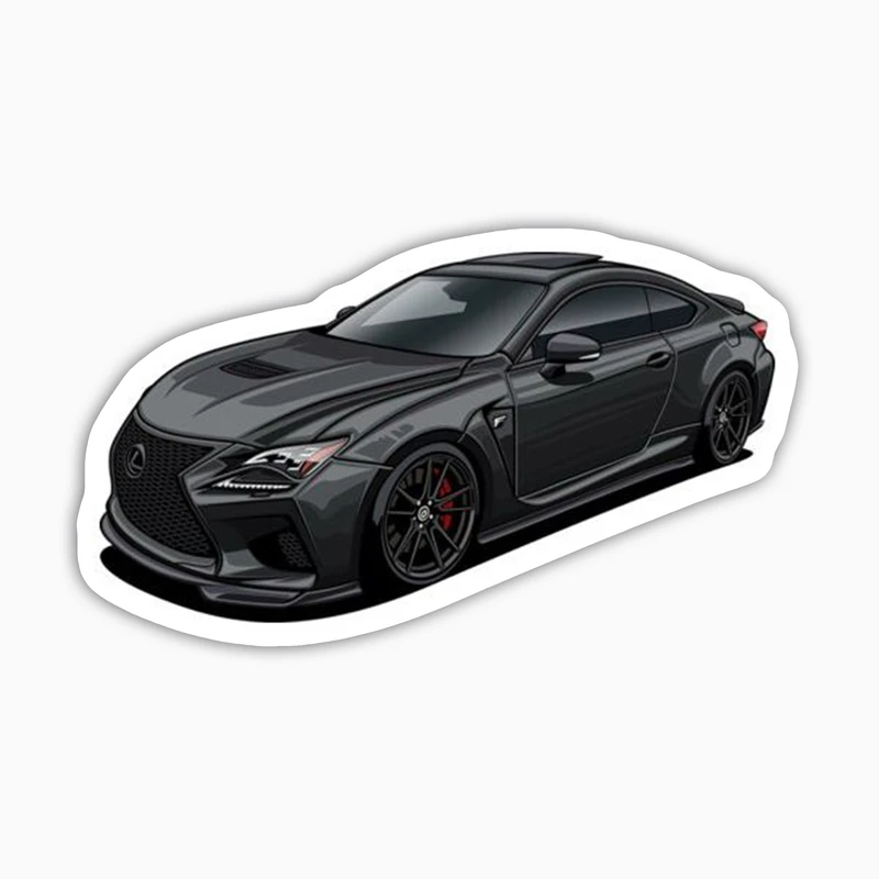 استیکر لپ تاپ بووم طرح ماشین مدل Lexus RC F Black کد JC32