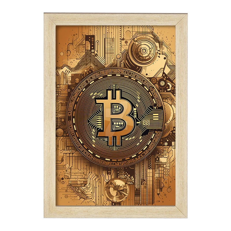 تابلو خندالو مدل بیت کوین (Bitcoin) کد F1638