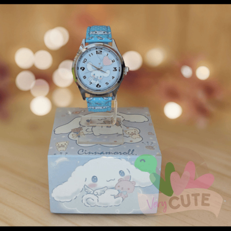 ساعت مچی عقربه‌ای کوارتز بچگانه مدل اسپرت بند چرم طرح سینامارول